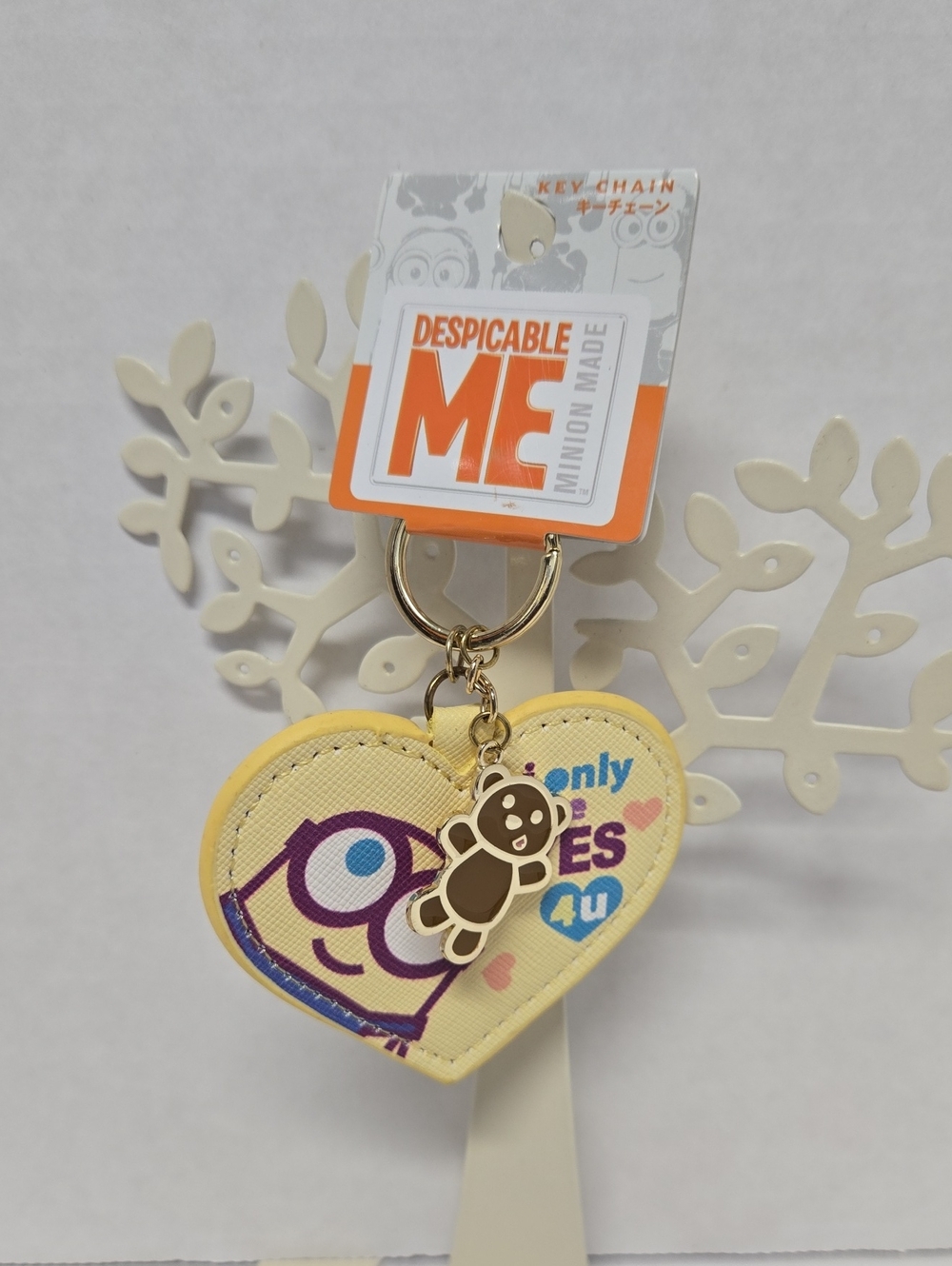 Universal Studios Japan Dispicable Me Key Chain NWT 3.5"x3"